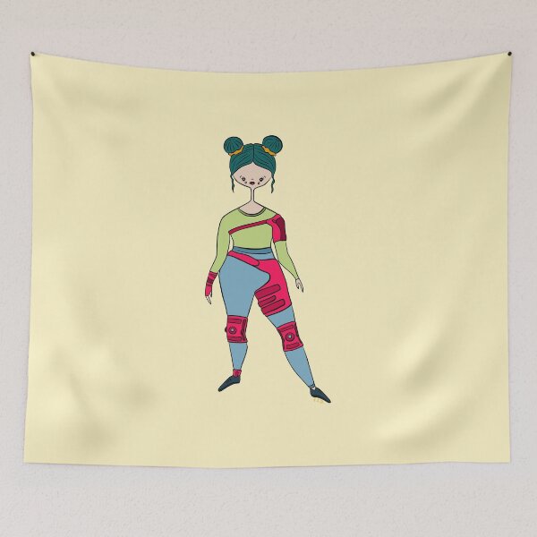 Item preview, Cute Girl With Joint Braces (yellow) designed and sold by misslovelymess.