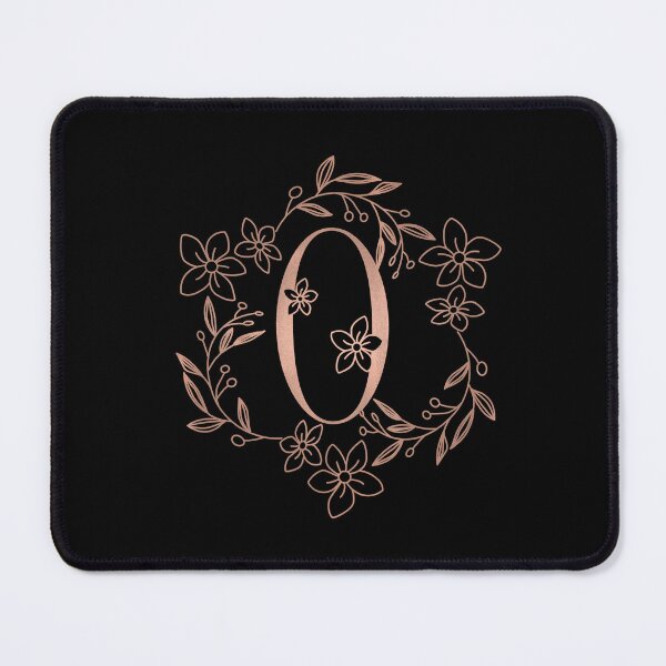Item preview, Cute Rose Gold Floral Monogram O designed and sold by ModernStyleBoho.