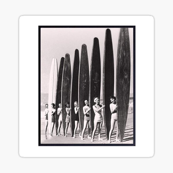 "VINTAGE SURF" Sticker for Sale by cottagecorecult Redbubble
