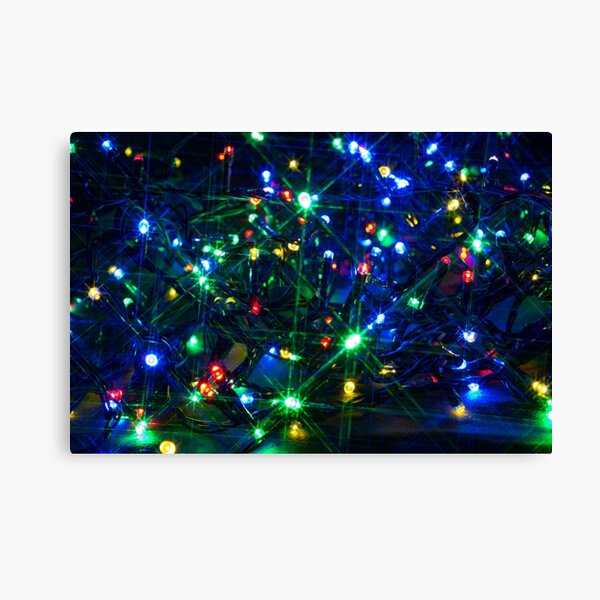 Christmas Led Lights Canvas Prints Redbubble