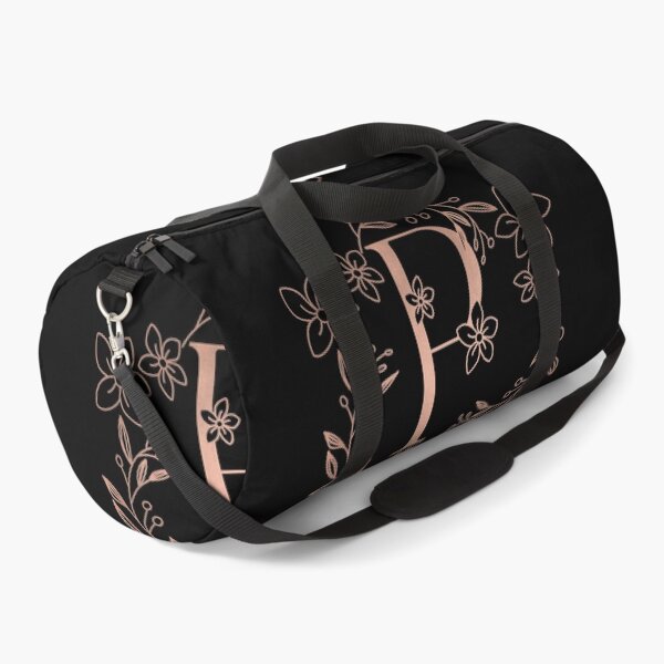 Item preview, Cute Rose Gold Floral Monogram P designed and sold by ModernStyleBoho.
