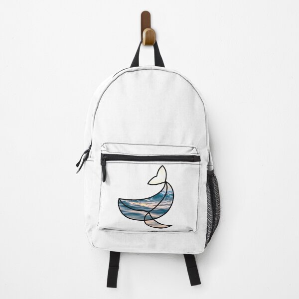 Item preview, Whale Line Art with Ocean Photograph designed and sold by rosieopolis.