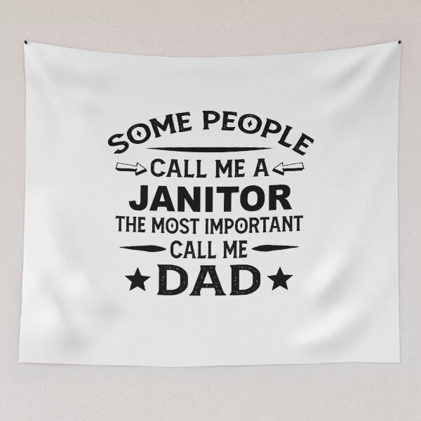 Item preview, Janitor Father Dad T-shirt gift for father's Day Janitor Dad Father's Day, Janitor Dad Hudband Christmas Gift designed and sold by xlnv.