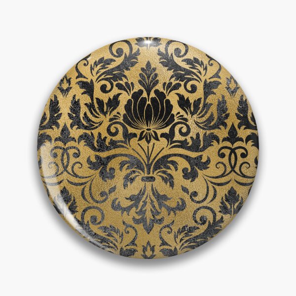 Item preview, Black And Gold Elegant Leaves Seamless Pattern designed and sold by delikedesign.