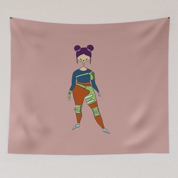 Item preview, Cute Girl With Joint Braces (pink) designed and sold by misslovelymess.