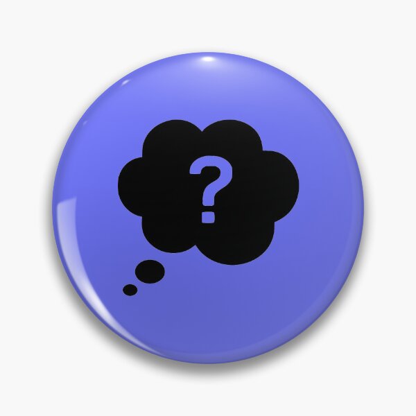 Item preview, Black Thought Bubble With A Question Mark designed and sold by surprise-to-me.