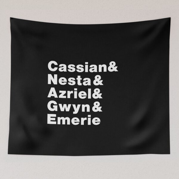 Aperçu de l'œuvre Une cour de Silver Flames Warriors Line Up, Cassian, Azriel, Nesta, Emerie et Gwyn créée et vendue par baranskini.