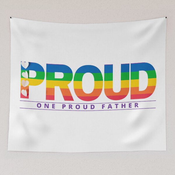 Item preview, Proud Father | LGBTQ+ Pride | Ally | LGBTQ+ Acceptance | LGBTQ+ Love designed and sold by CtrlZDigitalD.