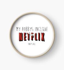 Netflix Hobby Clock