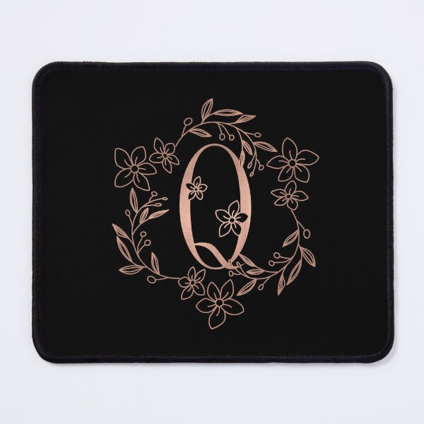 Item preview, Cute Rose Gold Floral Monogram Q designed and sold by ModernStyleBoho.