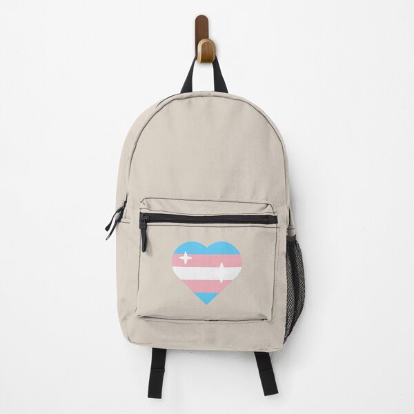 Aperçu de l'œuvre Coeur de drapeau de fierté transgenre créée et vendue par KinLost.