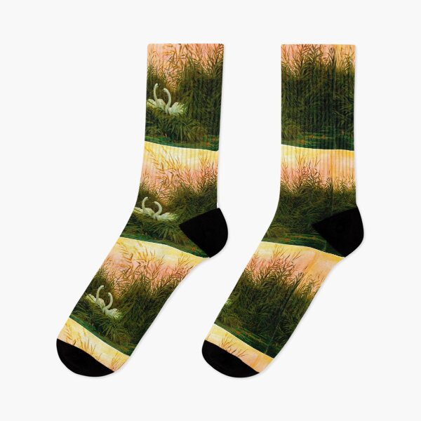 Item preview, Swans in the reeds at the first dawn Caspar David Friedrich Friedrich schwaene im schilf  designed and sold by TeeARTHY.