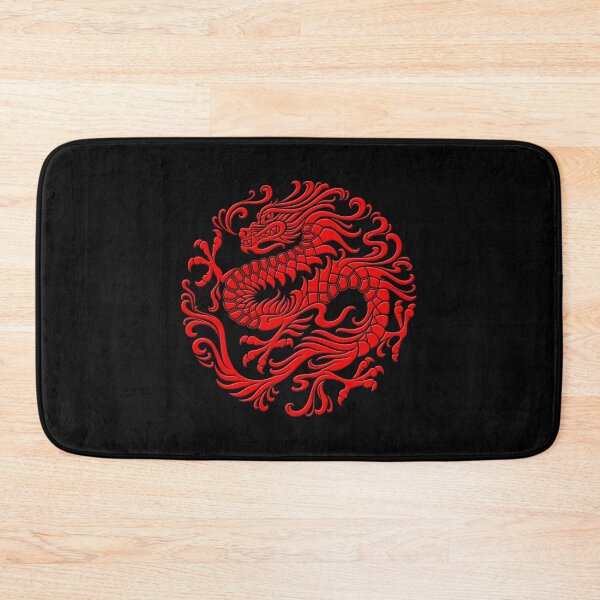 Item preview, Traditional Red Chinese Dragon Circle designed and sold by JeffBartels.