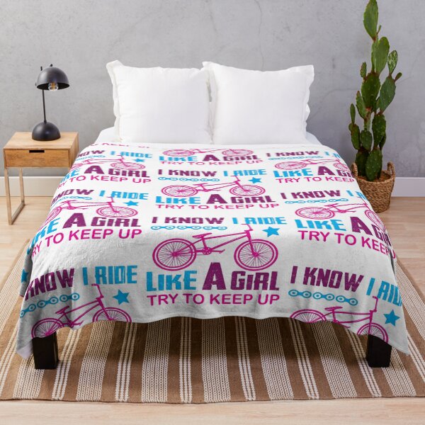 Aperçu de l'œuvre I know I Ride Like a Girl Try to Keep Up All i need this bike bicycle Essential Gifts mom, dad, Design Happy Apparel Essential Inspiration Joy Mood créée et vendue par DesignByHeartUK.