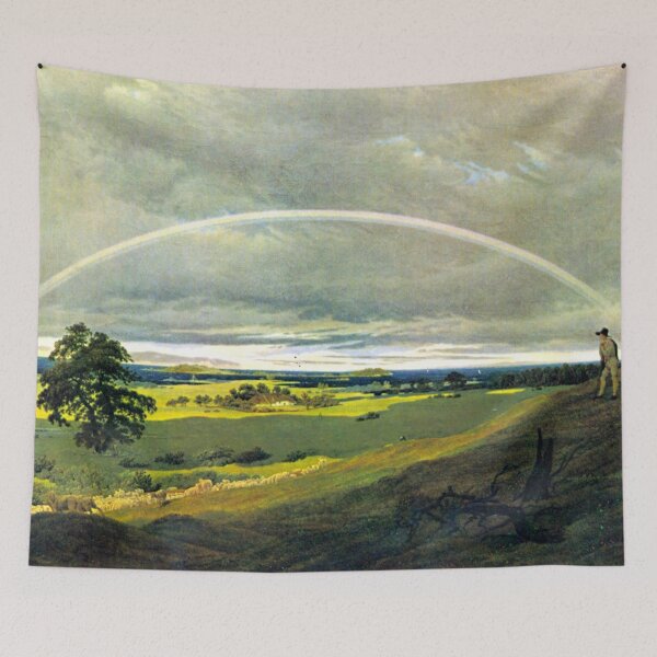 Item preview, Landscape on Rugen with Rainbow 1830 Caspar David Friedrich, Landscape On Rügen With Rainbow, painting designed and sold by TeeARTHY.