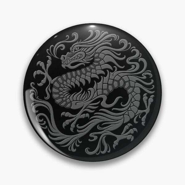 Artikelvorschau, Traditioneller dunkler chinesischer Drachenkreis entworfen und verkauft von JeffBartels.
