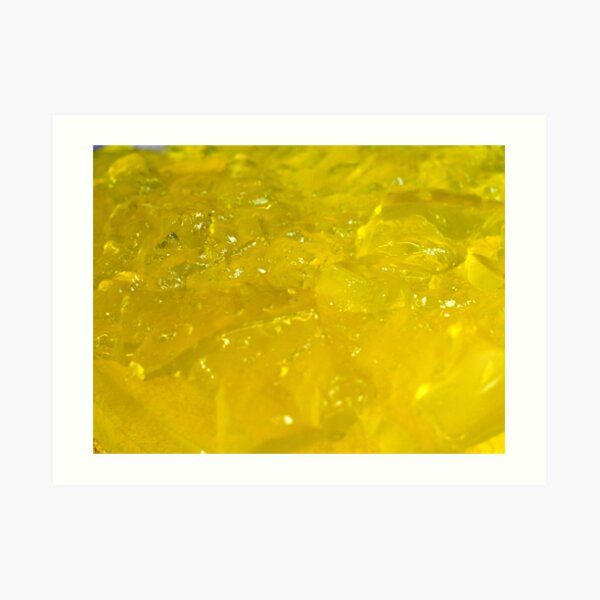 Yellow Jelly Jello Art Print