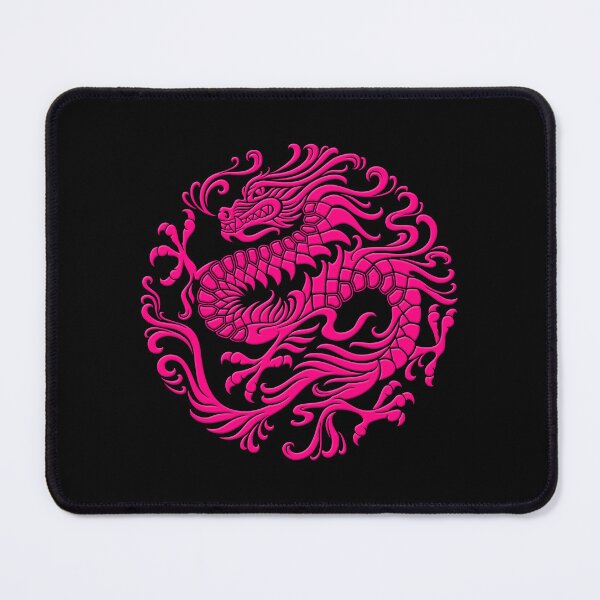 Item preview, Traditional Pink Chinese Dragon Circle designed and sold by JeffBartels.