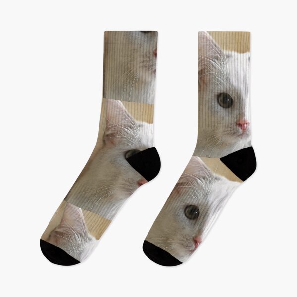 Item preview, Digital portrait of a beautiful white cat designed and sold by thalasson.