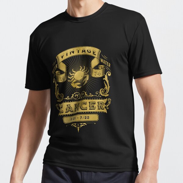 Artikel-Vorschau von The Zodiac Sign of Cancer Golden Vintage 1974, designt und verkauft von rhombusOnion.