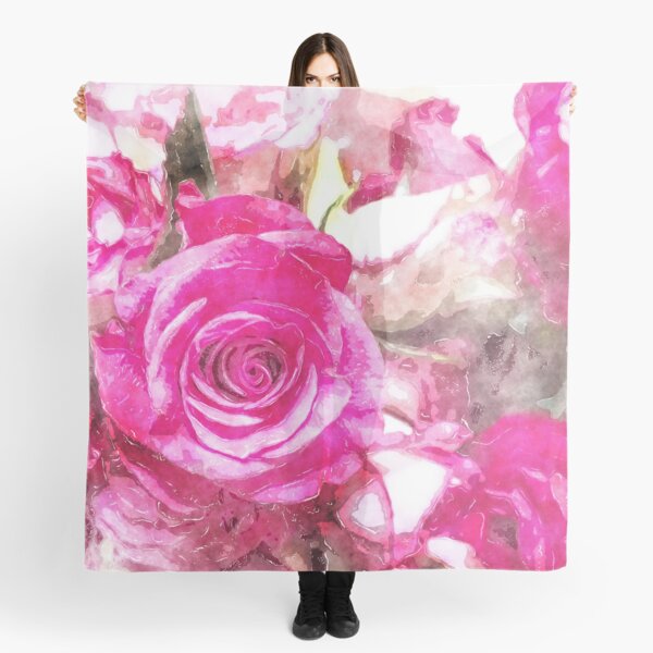 Roses Collection Watercolour Scarf