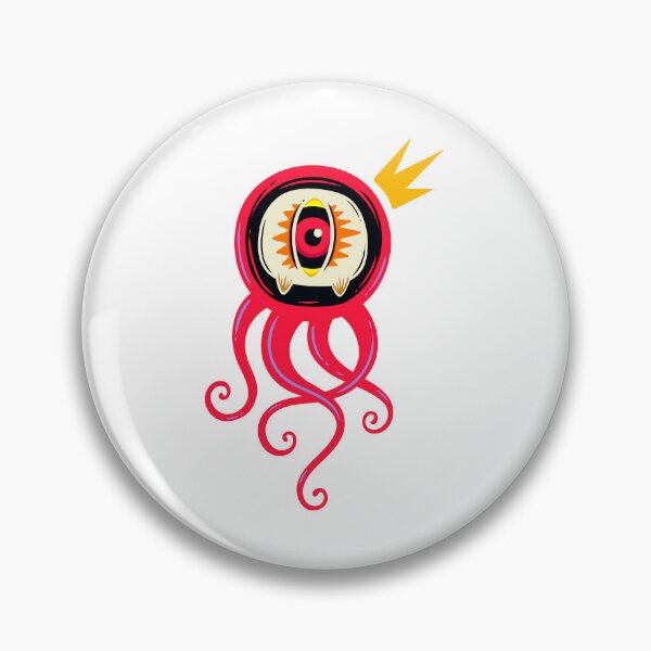 Item preview, one eye squid with crown designed and sold by thebaig.