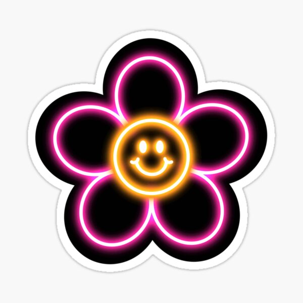 Item preview, Neon flower designed and sold by Chloe Fleck.