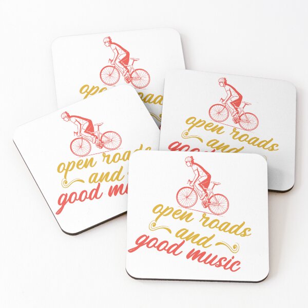 Item preview, Open Roads and Good Music All i need this bike bicycle Essential Gifts mom, dad, Design Happy Apparel Essential Inspiration Joy Mood designed and sold by DesignByHeartUK.