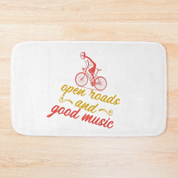 Item preview, Open Roads and Good Music All i need this bike bicycle Essential Gifts mom, dad, Design Happy Apparel Essential Inspiration Joy Mood designed and sold by DesignByHeartUK.