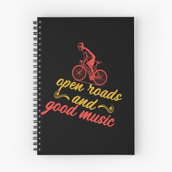 Item preview, Open Roads and Good Music All i need this bike bicycle Essential Gifts mom, dad, Design Happy Apparel Essential Inspiration Joy Mood designed and sold by DesignByHeartUK.