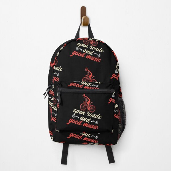 Item preview, Open Roads and Good Music All i need this bike bicycle Essential Gifts mom, dad, Design Happy Apparel Essential Inspiration Joy Mood designed and sold by DesignByHeartUK.