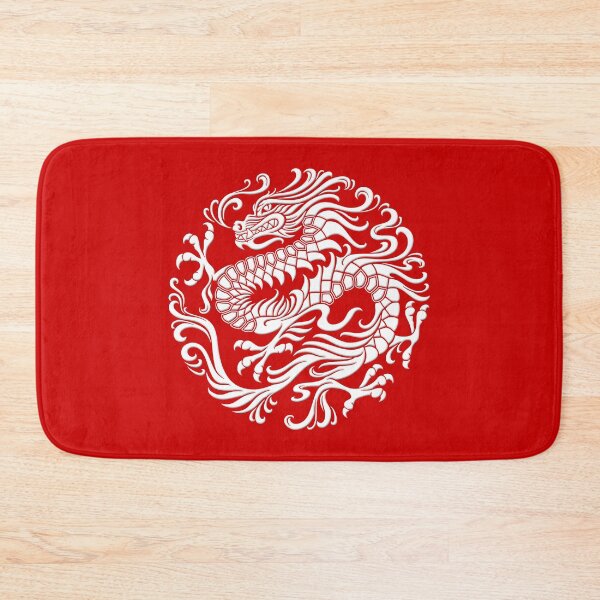 Item preview, Traditional White Chinese Dragon Circle designed and sold by JeffBartels.
