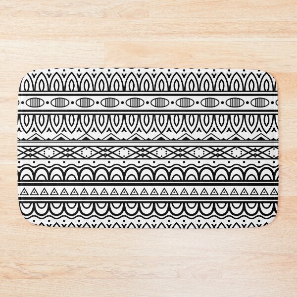 Item preview, Black And White Tribal Seamless Pattern designed and sold by delikedesign.