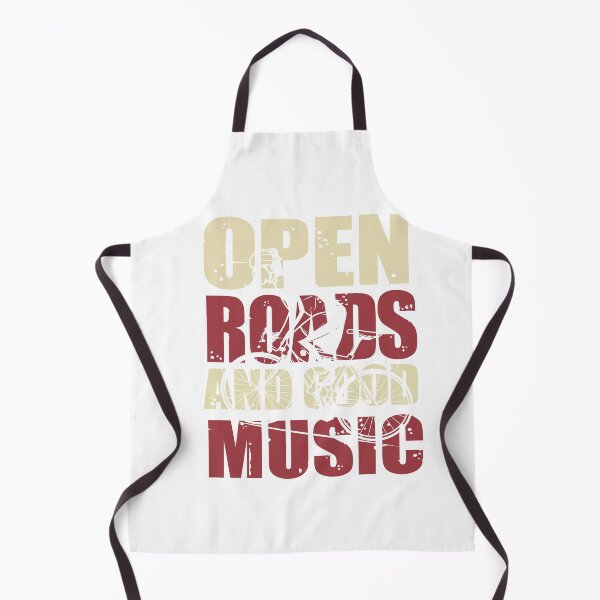Artikelvorschau, Open Roads and Good Music All i need this bike bicycle Essential Gifts mom, dad, Design Happy Apparel Essential Inspiration Joy Mood entworfen und verkauft von DesignByHeartUK.