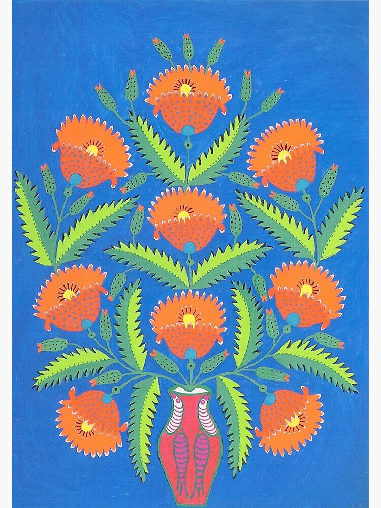 "Maria Prymachenko Flowers" Sticker for Sale by audreyarmistead Redbubble