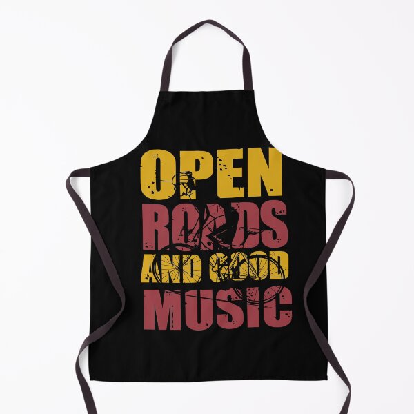 Item preview, Open Roads and Good Music All i need this bike bicycle Essential Gifts mom, dad, Design Happy Apparel Essential Inspiration Joy Mood designed and sold by DesignByHeartUK.