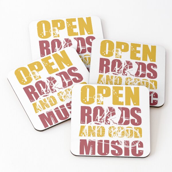 Artikelvorschau, Open Roads and Good Music All i need this bike bicycle Essential Gifts mom, dad, Design Happy Apparel Essential Inspiration Joy Mood entworfen und verkauft von DesignByHeartUK.