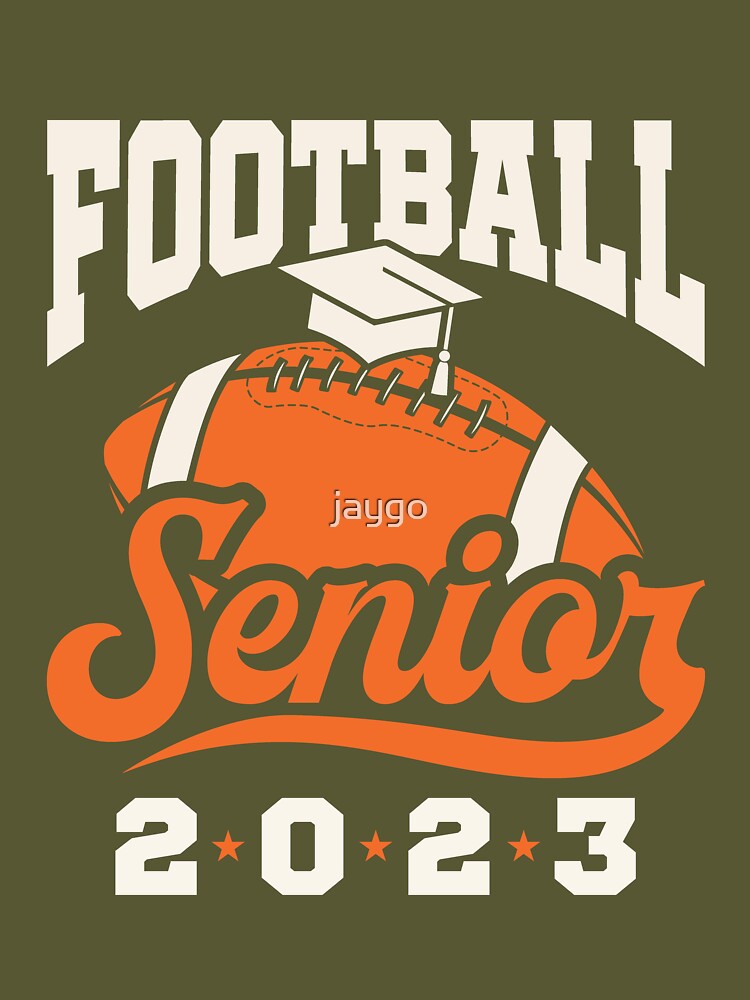  Football Senior 2023 Shirt Class Of 2023 High School Grad T- Shirt : Sports & Outdoors