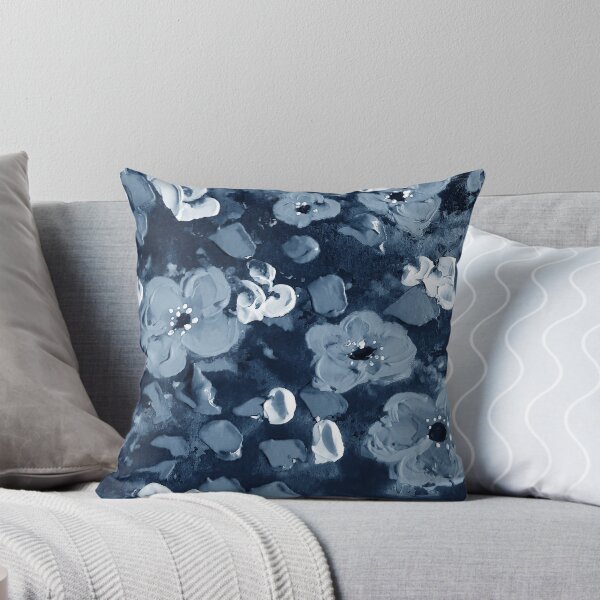 Item preview, Contemporary Floral Pattern Indigo Blue II designed and sold by Irina Sztukowski.