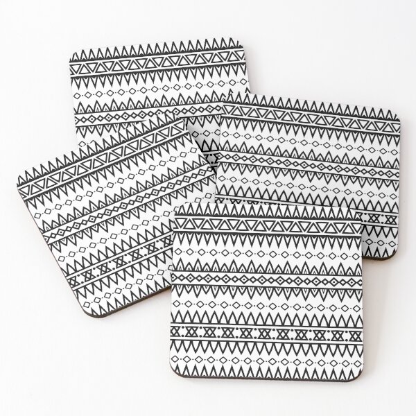 Item preview, Black And White Tribal Seamless Pattern designed and sold by delikedesign.