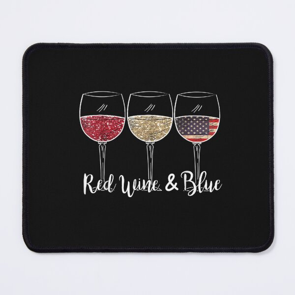 Item preview, Red Wine & Blue 4th of July wine Red White Blue Wine Glasses T-Shirt designed and sold by Chambers-Avara.
