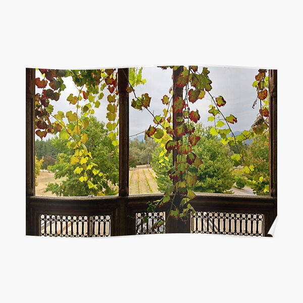 0052 Autumn window Poster