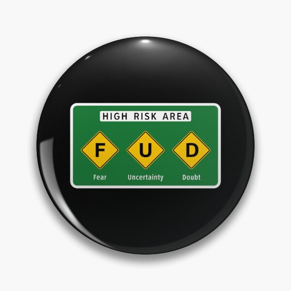 Item preview, Road Sign - High Risk FUD Area designed and sold by Clusterfudge.