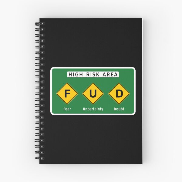 Item preview, Road Sign - High Risk FUD Area designed and sold by Clusterfudge.