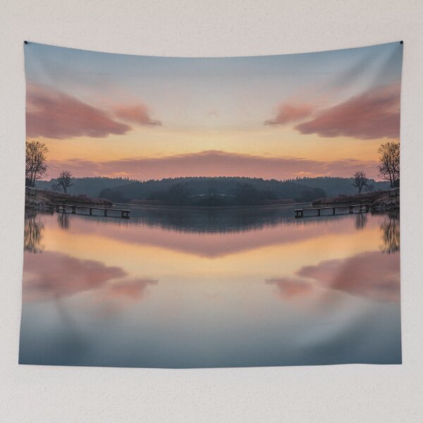 Item preview, Dawn At The Old Millpond designed and sold by manateevoyager.