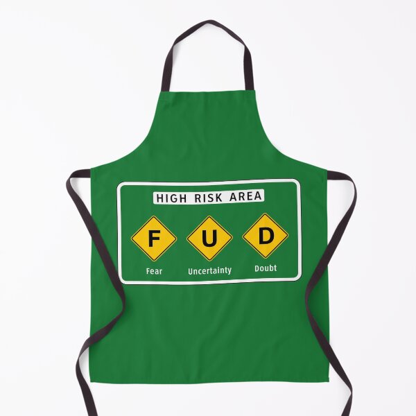 Item preview, Road Sign - High Risk FUD Area designed and sold by Clusterfudge.