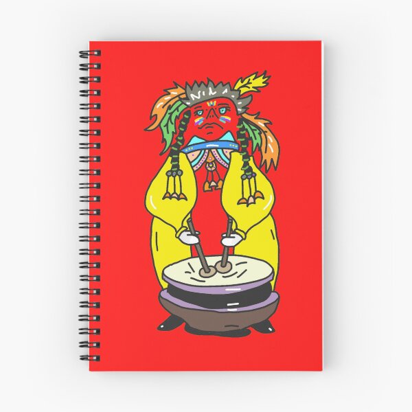 Item preview, Indian with a drum, Penup drawing designed and sold by MariDaniArt.