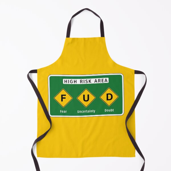 Item preview, Road Sign - High Risk FUD Area designed and sold by Clusterfudge.