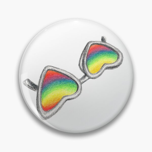 Item preview, Rainbow Heart Glasses designed and sold by Tal Goldenberg-Keren.