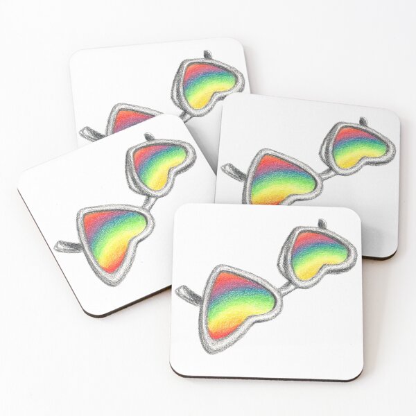 Item preview, Rainbow Heart Glasses designed and sold by Tal Goldenberg-Keren.